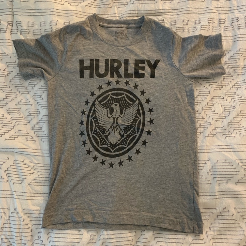 boys hurley grey tee - size 8/10 (runs small)